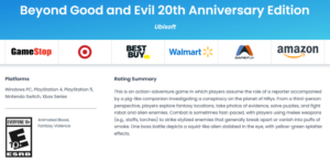 Подробнее о статье ESRB выдала возрастной рейтинг юбилейному изданию Beyond Good and Evil | StopGame